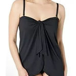 Ralph Lauren NWT LAUREN Black Plus Beach Solids One Piece Swimdress 16W Photo 0