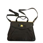 Lulu‎ by Lulu Guinness black faux leather crossbody purse Photo 1