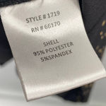 Anthropologie Hutch  Fit & Flare Mini Dress Black Gold Polka Dot Print Womens 14 Photo 6