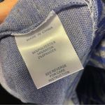 Tyler Boe Dress Zebra Print Knit Blue Gray Long Sleeve Ruffle Size Medium Photo 3