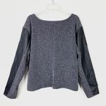 Lane Bryant Salt & Pepper Faux Leather Paneled Skirt Set Photo 4