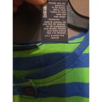 Catalina Vintage Shirt Womens Medium Blue Green Striped 70s 80s Photo 3