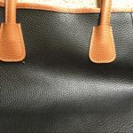 Neiman Marcus  shopping tote blue black and mustard pebbled leather shoulder bag Photo 4