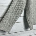 &merci &merci Gray Knit Hoodie Sweater Cable Knit Sleeve Cozy Pullover Size Small Photo 7