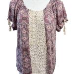 Self Esteem Top Size 1X Pink Gray Photo 0