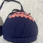 Atmosphere  Blue Embroidered Bikini Top - Woman’s Size 4 Swimwear Photo 1