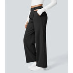 Halara High Waist Straight Leg Work Pants Stretch Comfort Black M Petite Photo 3