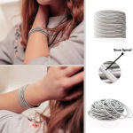 Boutique NEW 2 mm‎ Platinum Plated Stainless Steel 316L Stackable Guitar String Bracelets Photo 3