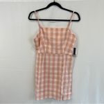 BP Nordstrom  Mini Dress in Coral White Gingham Photo 3