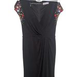 Mac Duggal EMBELLISHED SLEEVE JERSEY WRAP GOWN size 6 (S) Photo 7