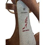 RENÉ CAOVILLA‎ Glitter Strappy Platform Sandal Saddle Brown size 38 $1020 Photo 6