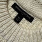 Banana Republic Factory Cable Knit Sweater Vest in Cream/Ivory Size XL Photo 3