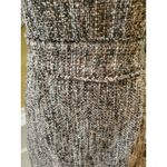 Michael Kors Michael  Fringe Trim Tweed Dress 6 Sheath Sleeveless Zip Wool Blend Photo 2