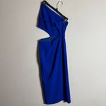 Hello Molly Love in the Night Midi Dress Women's 2 Blue Party Cocktail Slit NWT Photo 10