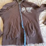 Y2K Vintage Roxy sz L Womens Brown Full Zip Furry Jacket Cozy Warm Soft Street Size L Photo 7