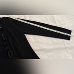 Stera Womens Black Long Open Front Long Sleeve Ruffled Design Cardigan Size M Size M Photo 6