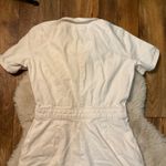 BDG Short Sleeve Jumpsuit Size Small CreamShort Sleeve Denim One Piece Zipper Photo 6