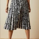 Ted Baker Vyvian Polka Dot Pleated Skirt Midi Black & White Size 2 New w/Tag Photo 5