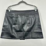 J.Crew Womens Contemporary Feminine Center-pleat mini skirt in faux leather NWT Photo 5