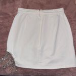 Cloud Ten White Denim Rhinestone Skirt Photo 2