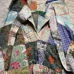 🧡NWOT🧡 1 OF A KIND BOHO HIPPIE LONG HANDMADE PATCHWORK SKIRT 15” WAIST COTTON Green Size undefined Photo 4