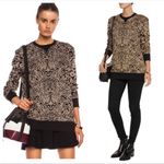 Rag and Bone amoeba print patterned brown long sleeve crewneck Size XS Photo 1