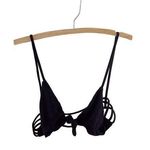 Aila Blue  Bikini Top Swimwear Strappy Tie Front Knot Suit Photo 0