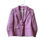 Veronica Beard  Aaliyah Linen Dickey Jacket in Heathered Orchid Sz 4 Photo 2