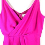 Do Be Womens Top Sz S Hot Pink Blouse V Neck Night Out Resort Wear Wrap Neckline Photo 1