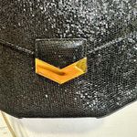 DEMELLIER Women's Black Gold Chain Strap Diamond Details Mini London Bag Purse Photo 4