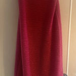 Mango Hot Pink Spaghetti Strap Knit Maxi Dress Photo 0