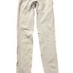 White/Light Grey Skinny Active Leggings Gray Photo 0