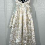 Sequin Hearts  White and Beige High Low Spaghetti Strap Dress Size 3 EUC Photo 9