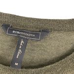 BCBGMAXAZRIA Olive Green Long-Sleeve Merino Wool Tie-Waist Sweater Dress M Photo 3