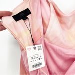 ZARA NWT  Mesh Ruched Strapless‎ Midi Dress XL Pink Photo 4