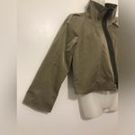 LIDA BADAY taupe lined blazer top zip up jacket women size 6 Photo 6