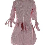 SEEK the Label  Red Gingham Half Tie Sleeve Romper V Neck Wrap Small Photo 2