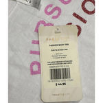 Fabletics Athleisure Gym Cotton Blend Printed Pursue Passion Tee White Small New Photo 8