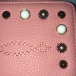PINKO BAG leather embellished on both sides zipper wallet 4 inside pockets Pink Photo 2