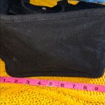 Llege Tarde Black Canvas Tote Bag with Cat Patch Photo 9