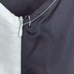 Chic Me CBR  black tan geometric print tie shoulder belted midi dress M NEW Photo 7