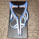 J.Crew Blue Leather Cross Toe Strap Sandals Made in Italy - Brand New Size 9.5 Photo 3