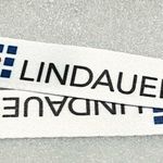 Lindauer Keyring Lanyard White Spellout with Logo Photo 1