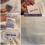 superdown  WHITE SATIN CUT-OUT MINI BLAZER DRESS "GRACEN" NWT (M) Photo 10