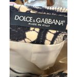 Dolce & Gabbana  Lace Pencil Skirt Black Beige Made in Italy Women's Size 42 Photo 3
