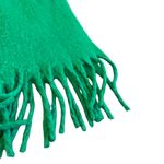 Saks 5th Avenue Saks Fifth Avenue Kelly Green Fuzzy Scarf Fringe Oversized Cozy Warm Bold Photo 3