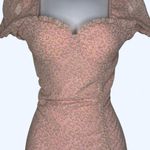 Valfre Pink Asymmetrical Ruched Mini Dress Photo 1