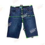 Democracy "Ab"Solution Dark Wash Denim Bermuda Shorts Tummy Control Size 14 Photo 4