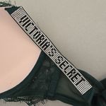 Victoria's Secret 💥Sale! Victoria’s Secret 32C Dark Green Push Up Bra With Rhinestones Photo 5