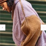 Free People Mountain High Logo Half Zip Fleece Size Small Pink Photo 3